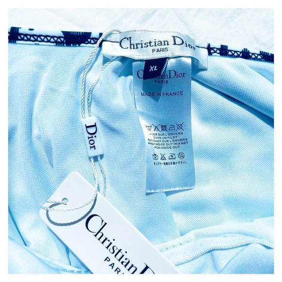 Christian Dior Navy White One Piece Swimsuit XLarge Logo New With Tags Classic - Picture 12 of 15